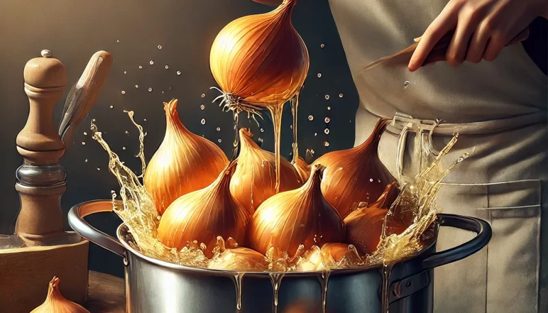 玉ねぎを煮崩れさせない方法！芯を残すコツ