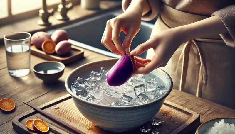 さつまいもの皮を簡単にむくコツ_画像_画像