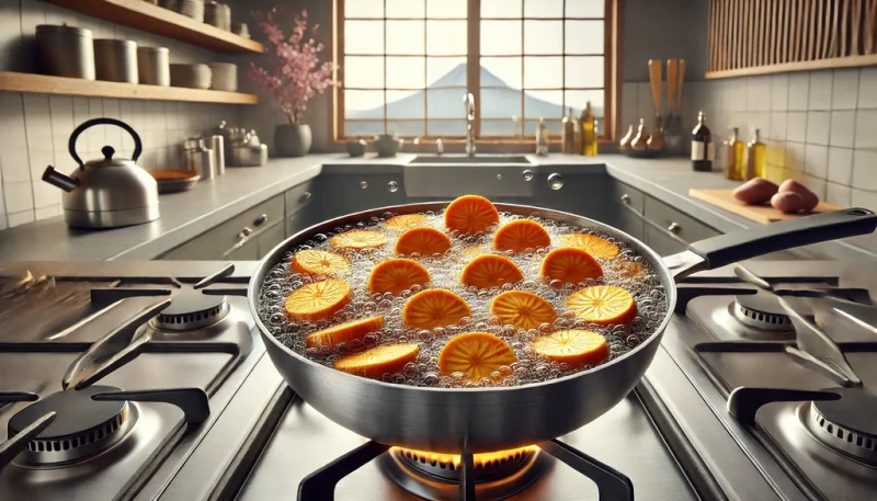 さつまいもを低温でじっくり揚げる方法_画像_画像