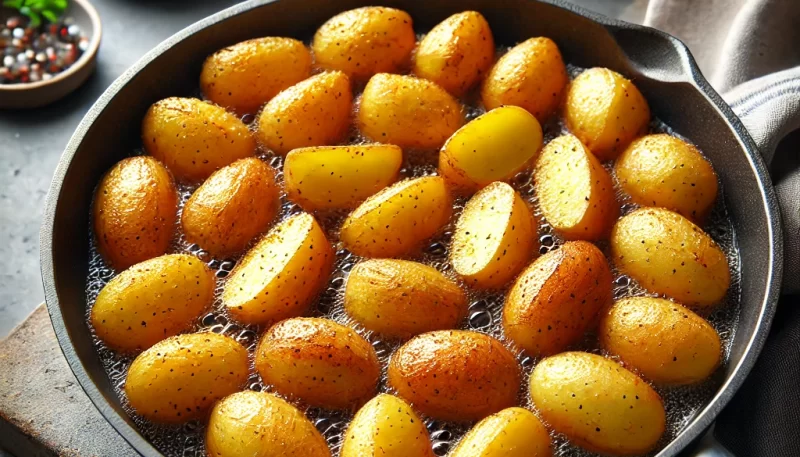 じゃがいもを均等に焼くためにはどのようにフライパンを使えば良いですか？_画像_画像