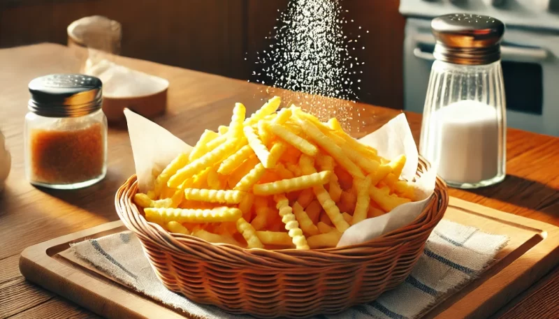 フライドポテトを美味しくする塩の使い方は何ですか?_画像_画像