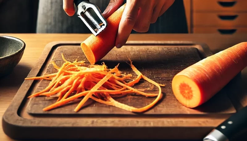 にんじんの皮を簡単にむくには？_画像_画像