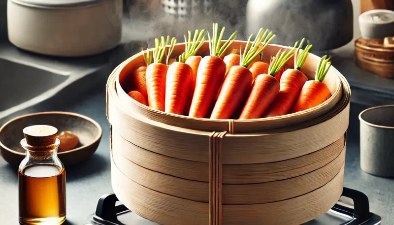 にんじんを色鮮やかに蒸し上げる方法_画像_画像