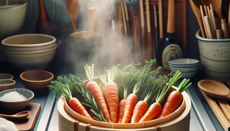 にんじんの香りを高める蒸し方_画像_画像