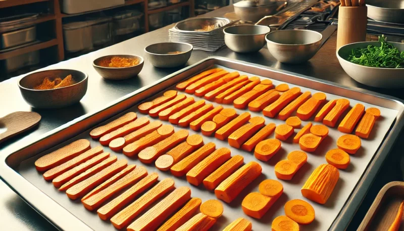 にんじんを均一にローストするための切り方_画像_画像