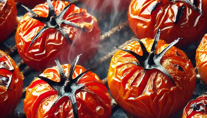 トマトを焼く際に皮を美味しく仕上げる方法_画像_画像