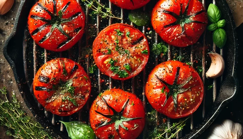 トマトを焼いて美味しさを閉じ込めるコツ_画像_画像