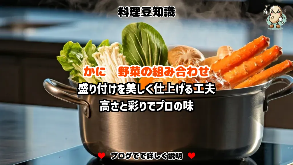 料理豆知識 かに 盛り付けを美しく仕上げる工夫