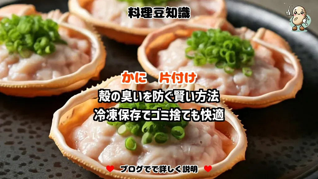 料理豆知識 かに 殻の臭いを防ぐ賢い方法