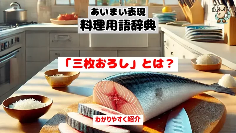 あいまい表現料理用語辞典　三枚おろし